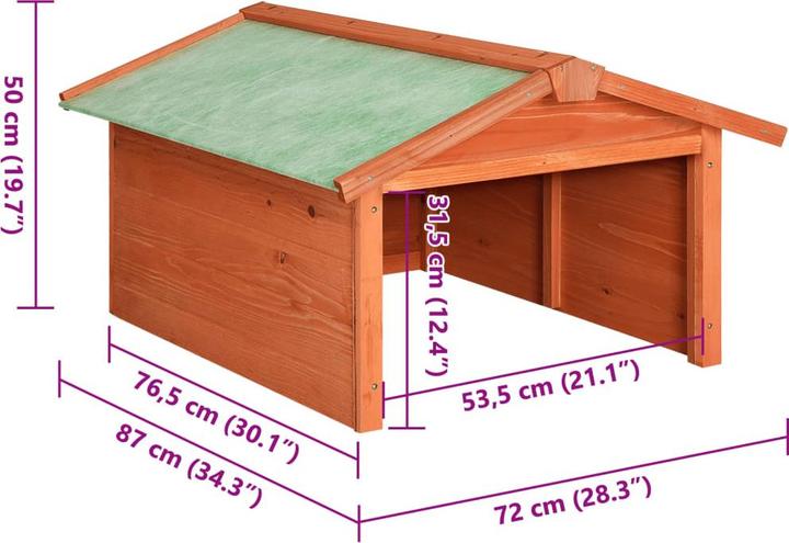 Actual product image vidaXL Kowan (Mowing robot, Robot mower garage)