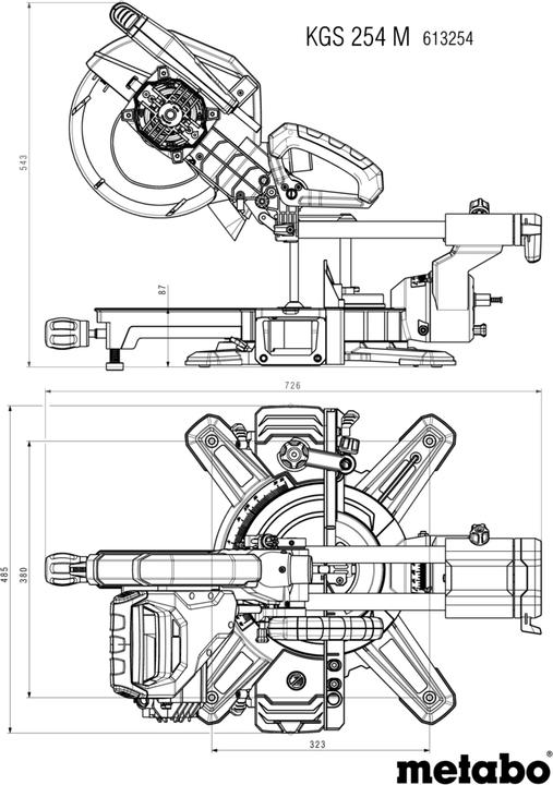 Produktbild Metabo KGS 254 M (CH-Version)