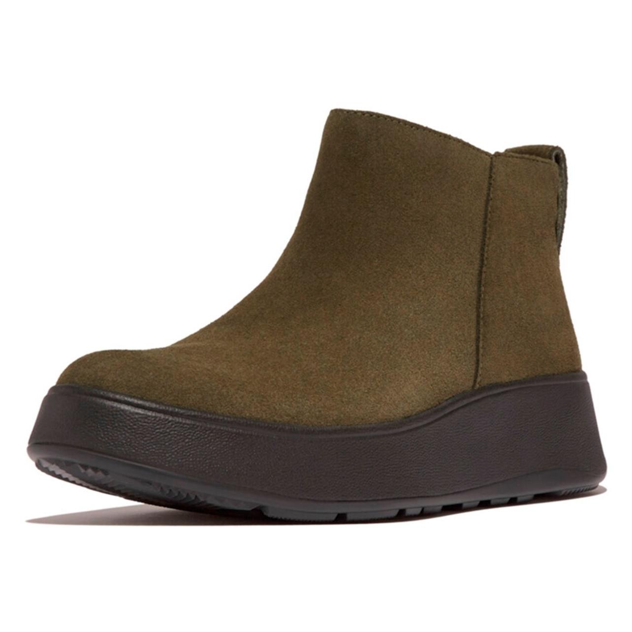 Fitflop, Damen, Boots + Stiefel, F-Mode Flatform, Grün, (37)