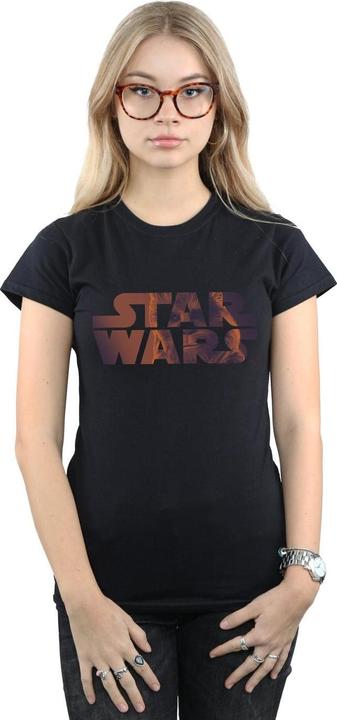 Actual product image Star Wars Womens/Ladies Chewbacca Logo Cotton T-Shirt (L)