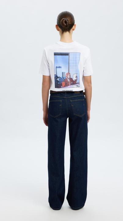 Actual product image Selected Femme Baumwoll Print T-Shirt (XS)