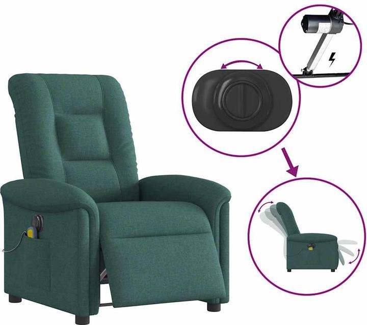 Actual product image vidaXL elektrischer Massagesessel