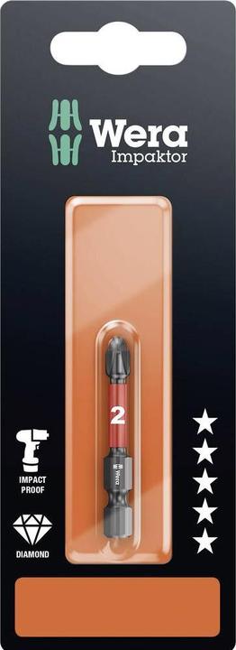 Produktbild Wera 851/4 IMP DC PH 2 x 50 mm SB (Kreuz Phillips PH)