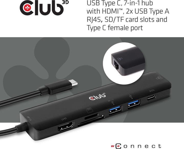 Produktbild Club 3D CSV-1592 (USB-C, 2 Ports)