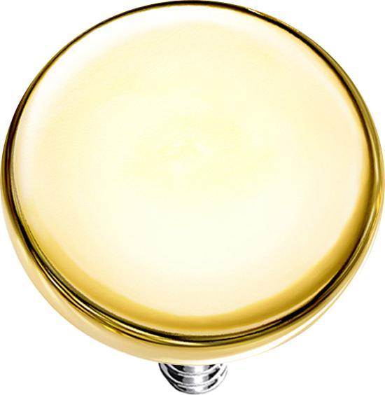Produktbild Star Piercing Dermal Anchor Scheibe vergoldet mit Titanium Beschichtung (ohne Messing, Chirurgenstahl 316L)