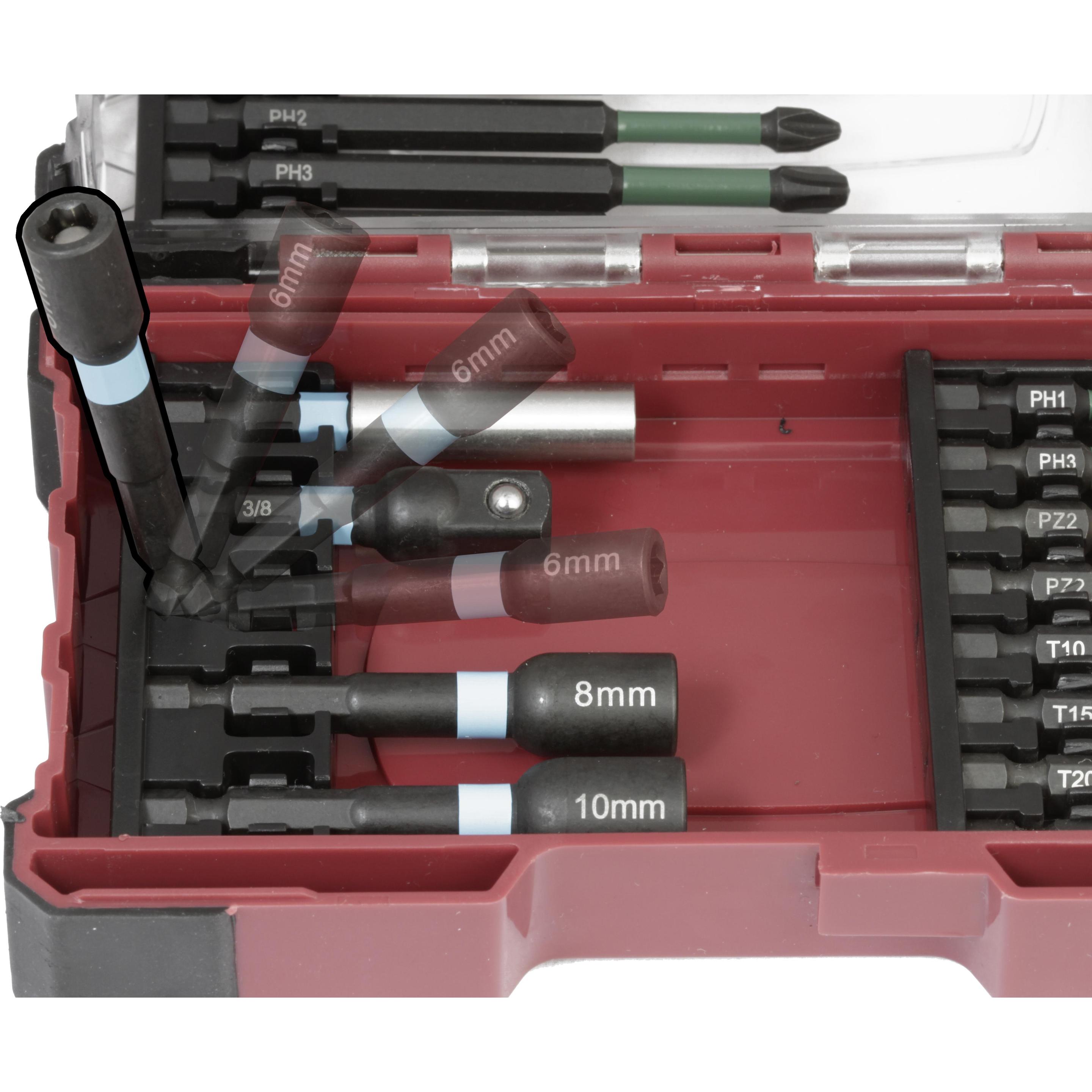 Kraftwerk, Bits, Bit Box Profi Impact Control Satz (Innenvielzahn (für XZN): M5 - M6 - M8 - M10, Kreuzschlitz PH: PH1 - ...