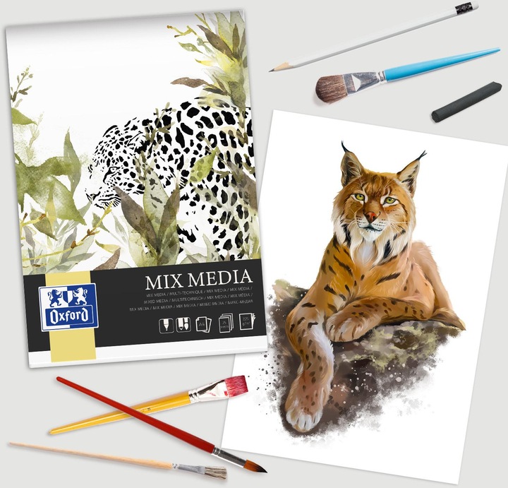 Productafbeelding Oxford Gemengd media blok (A4, Geen, Softcover)