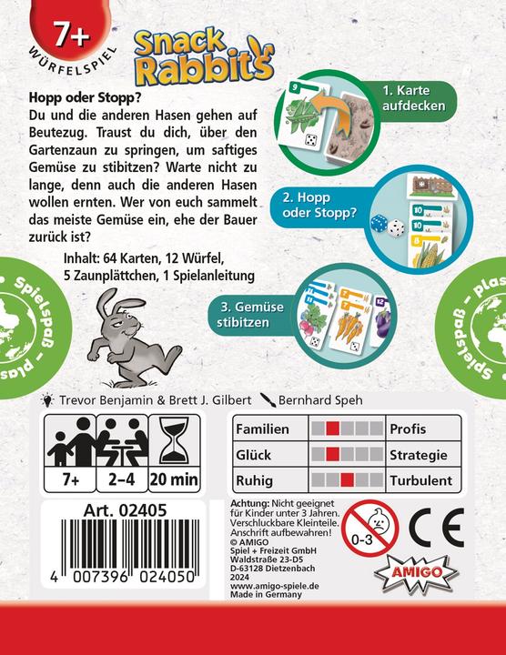 Actual product image Amigo Snack Rabbits 2-4players 7+ (German, 2 - 4 Players)