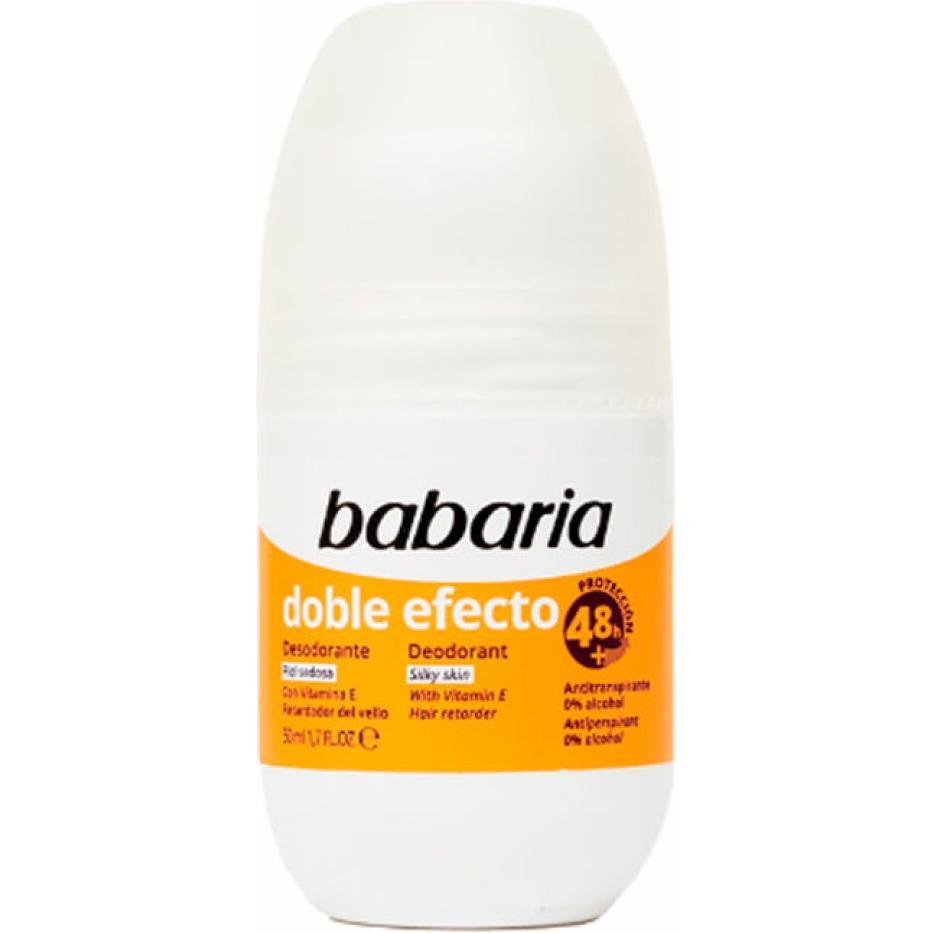 Babaria, Deo, Desodorante Roll-On Doble Efecto 50ml (Roll-on, 50 ml)