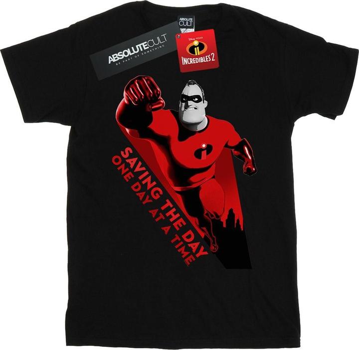 Actual product image Disney Mens The Incredibles Saving The Day T-Shirt (XXL)