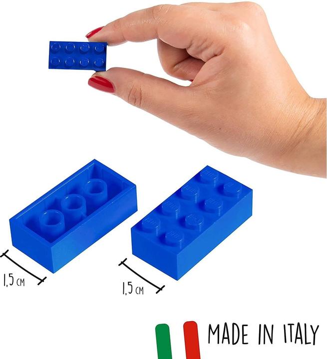 Image du produit Simba Blox 500 briques bleues de 8 en vrac