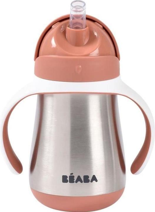 Actual product image Beaba Straw cup Inox 250ml terracotta