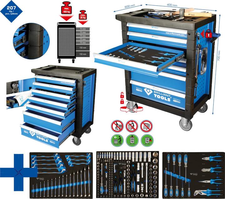 Produktbild Brilliant Tools Werkstattwagen (1 x)