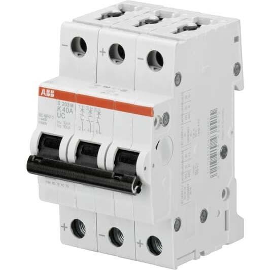 ABB, Schutzschalter, LS S203M-K6UC SicherungsautomatÂ K-Char., 10kA, 6A, 3P