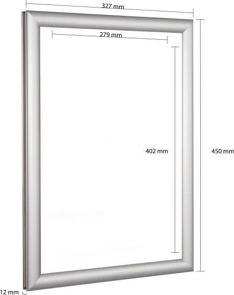Actual product image Update Displays Snap frame Easy-Fix silver 32.7 x 45.0 cm (A3)