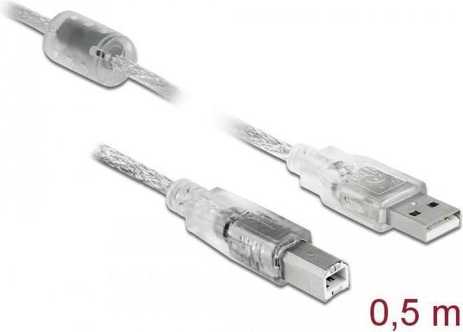Image du produit Delock USB-A vers USB-B (0.50 m, USB 2.0)