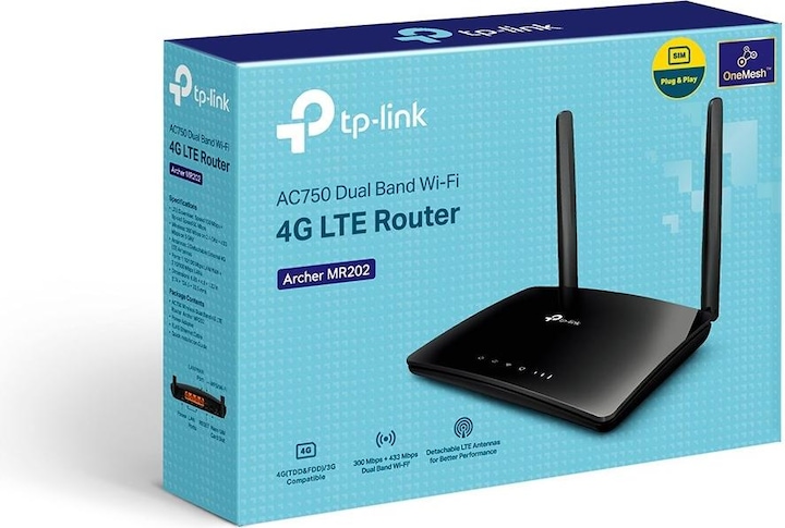Immagine prodotto TP-Link ROUTER WRL 750MBPS 10/100M/BANDA DOPPIA ARCHER MR202