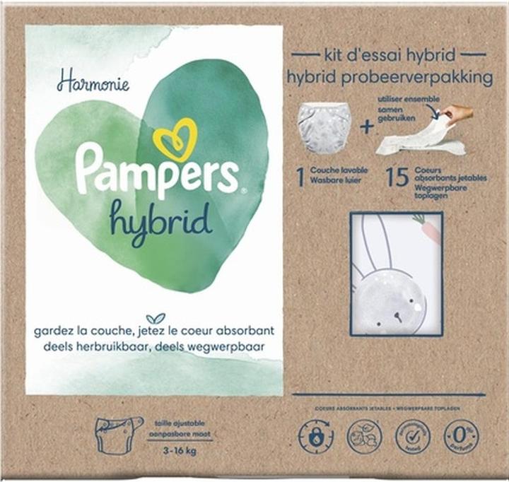 Image du produit Pampers Hybride (Taille 1, Taille 2, Pack, 1 pcs)