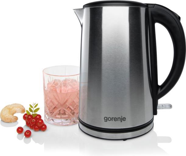 Produktbild Gorenje K15DWS Kettle, Electric, Capacity 1.5 L, Power 2200 W, Stainless Steel (1.50 l)