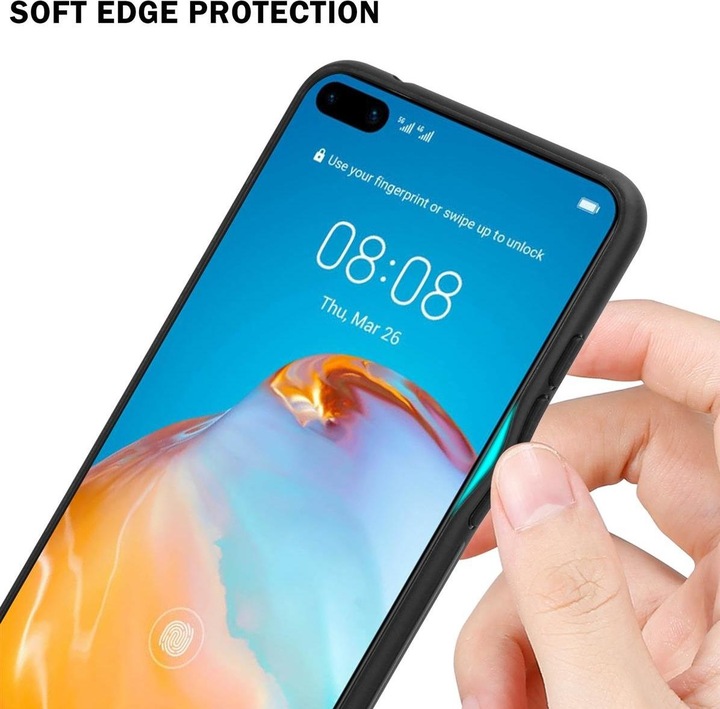 Productafbeelding Cadorabo TPU gestreepte glasplaat (Huawei P40)