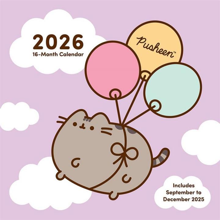 Pyramid Pusheen Calendario Quadrato 2026: Pusheen