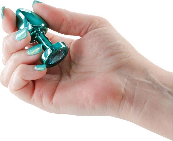 Produktbild NS Novelties Small Anal Plug Rear Assets Aluminum Butt Plug for Beginners Metal Anal Toy with Gem Petite Size Tea
