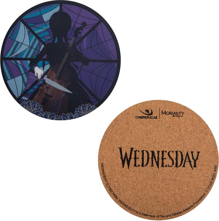 Actual product image Cinereplicas Wednesday Coaster 4-Pack (4 x, Glass coaster)