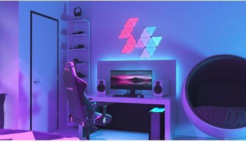 Productafbeelding Nanoleaf Vormen Driehoeken Slimmer Kit 15 (80 lm)