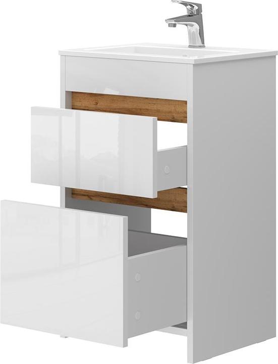 Produktbild Vicco Detmold mit Waschbecken und 2 Schubladen