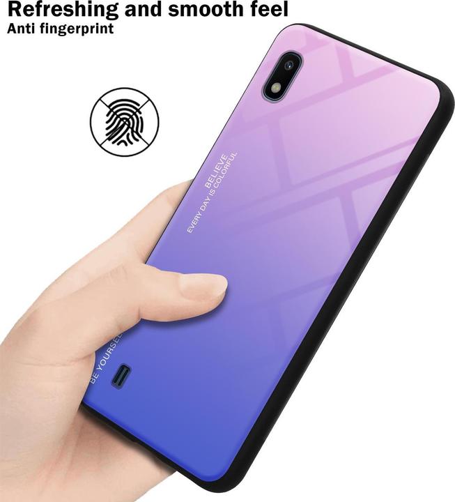 Actual product image Cadorabo TPU 2 colors glass cover (HTC One M10, Samsung Galaxy A10)