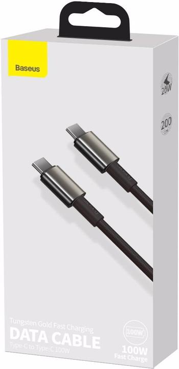 Actual product image Baseus USB C – USB C (2 m, USB 2.0, 100 W)