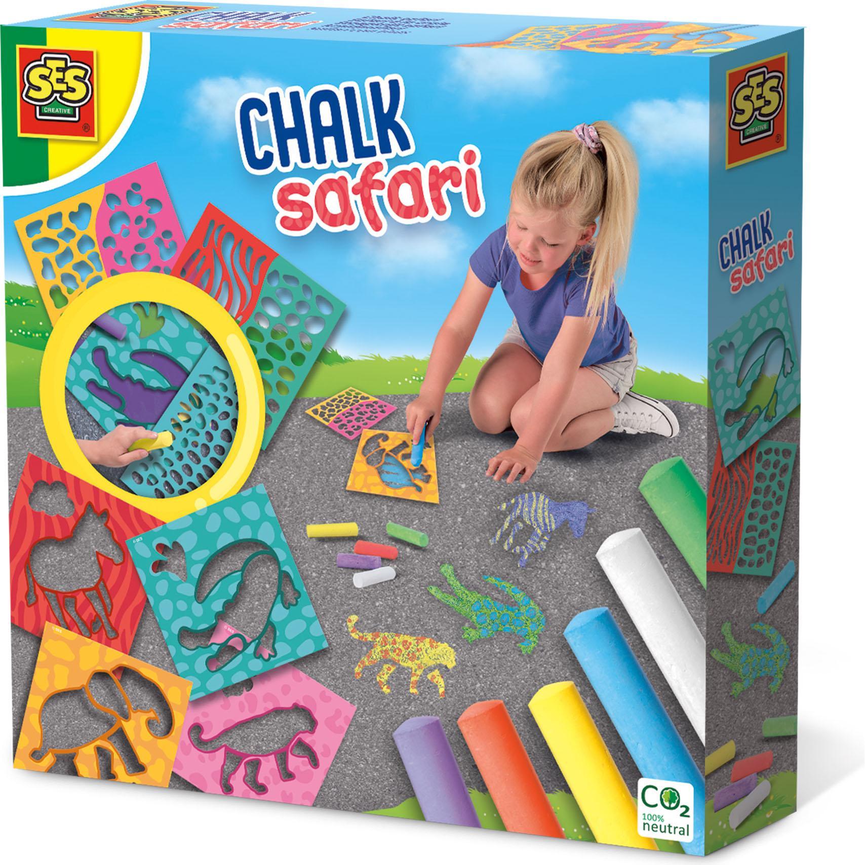 Ses, Malstifte, Kreide-Safari (Mehrfarbig, multicolour, 6 x)