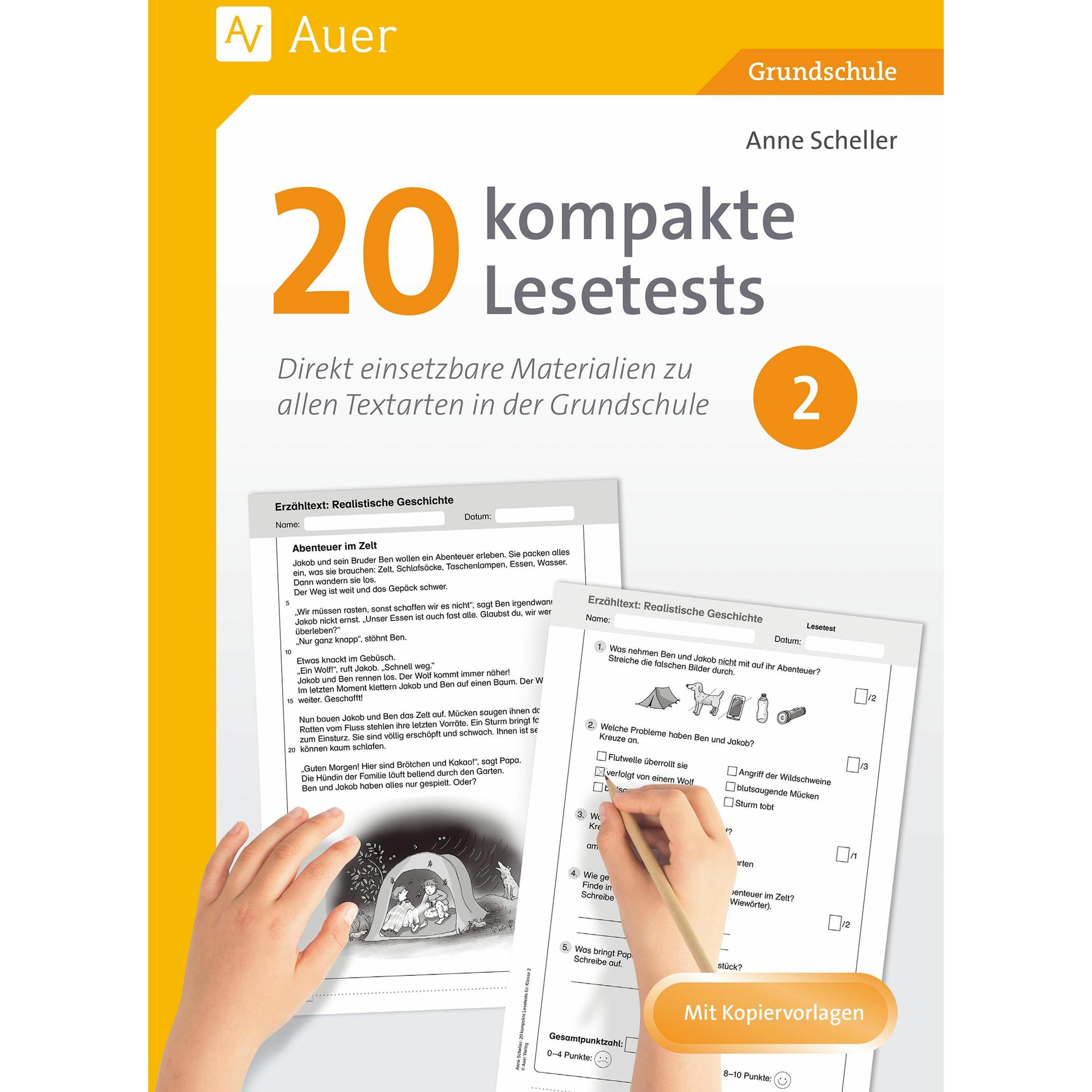 Scheller:20 kompakte Lesetests für Klas, Schulbücher von Anne Scheller