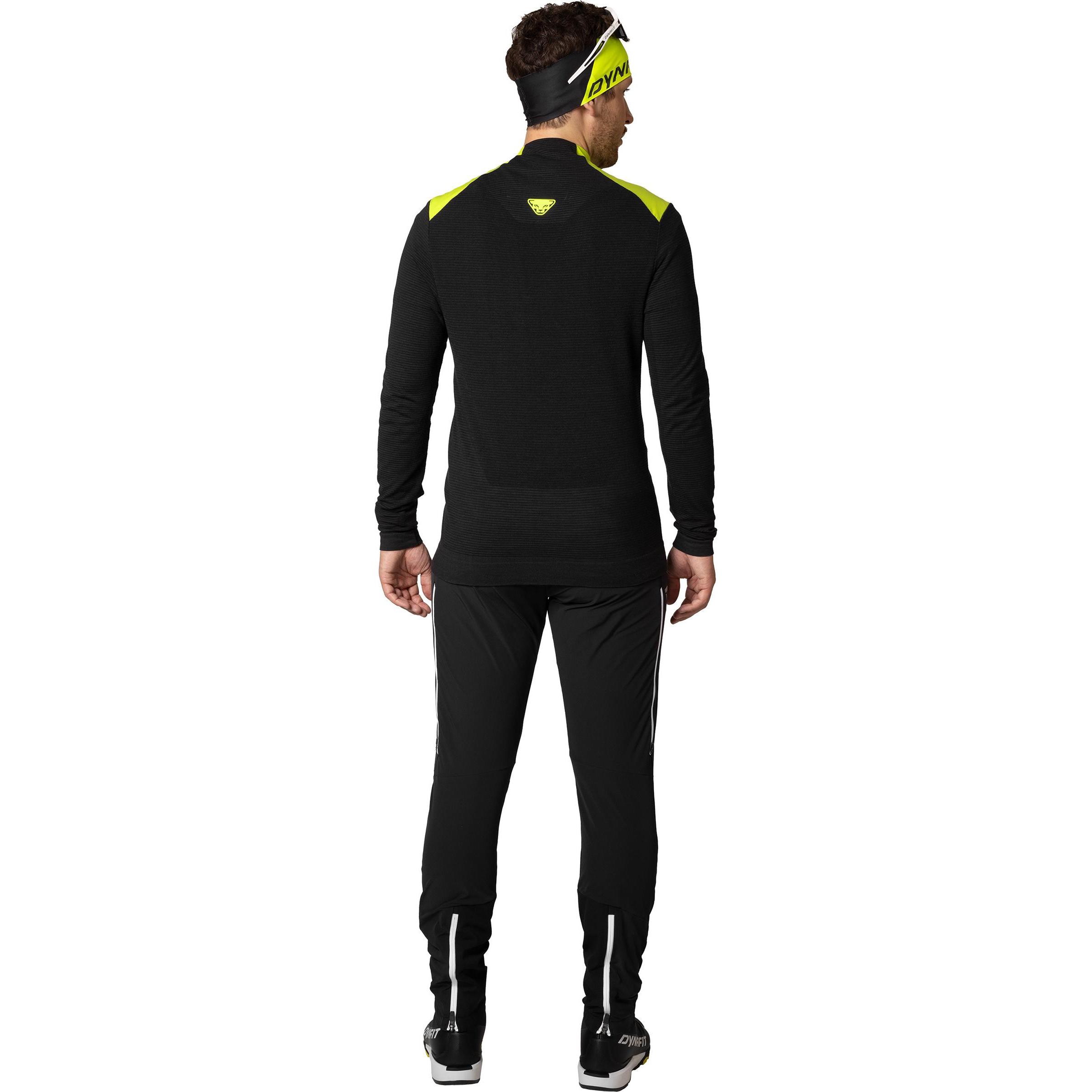 Thumbnail - Dynafit, Herren, Funktionsshirt, Elevation Merino Langarmshirt (XL, XXL), Schwarz, Gelb, XL, XXL