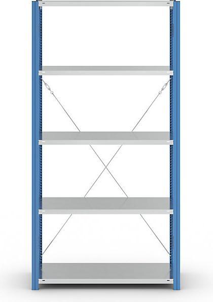 Actual product image eurokraft pro Shelf plug-in rack, blue / galvanized