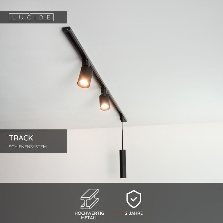 Image du produit Lucide TRACK - STRAIGHT CONNECTOR - Système de rails - Noir 09950/06/30
