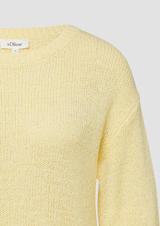 Produktbild s.Oliver Strickpullover Kurzarm-Pullover im Relaxed Fit (36)