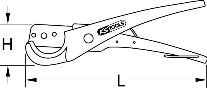 Actual product image KS Tools Hose cutter (210 mm)