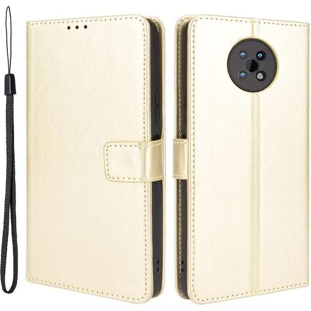 Thumbnail - MU Classic Classic II Leder Bookcover Series (Nokia G50), Smartphone Hülle, Gold