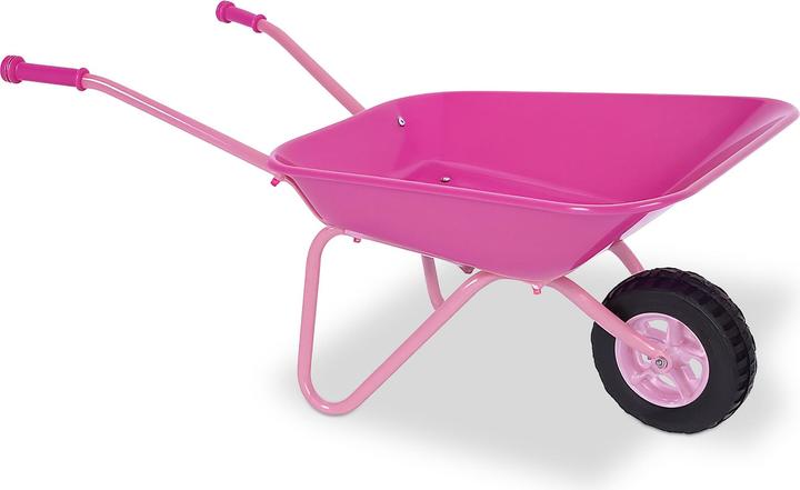 Produktbild Relaxdays Schubkarre für Kinder rosa