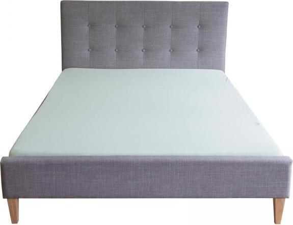 Actual product image Homestyle4u Upholstered bed Double bed Fabric bed Bed frame with slatted frame (180 x 200 cm)