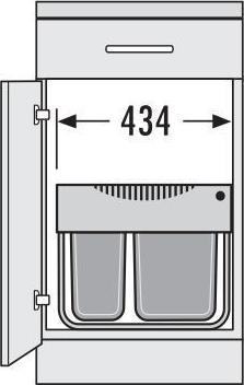 Image du produit Hailo Tandem-S 50 à faible encombrement (30 l)