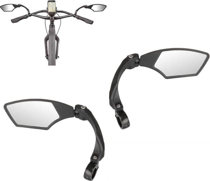 Actual product image M-Wave Bicycle mirror set Spy Space, right and left