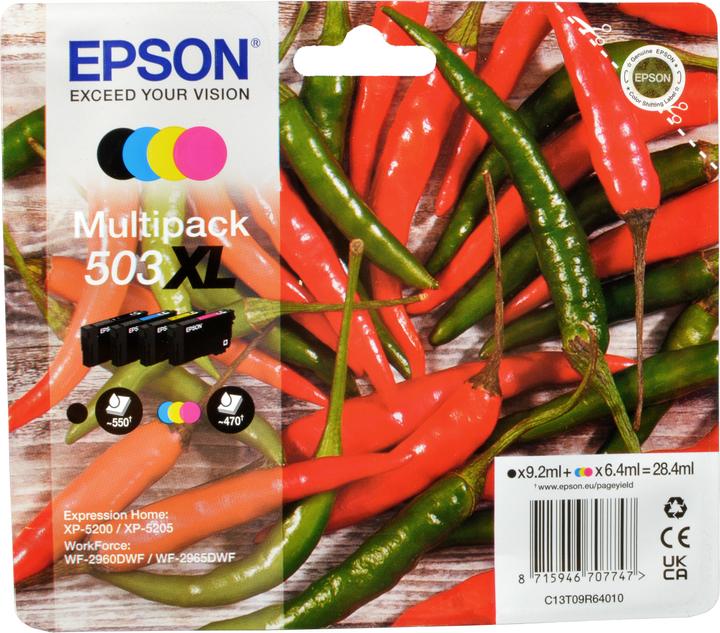 Image du produit Epson 503XL CMYK (M, C, Y, CF)