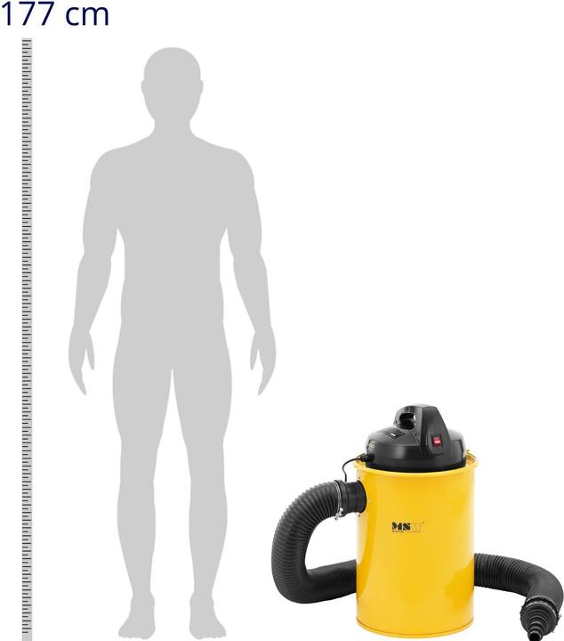 Image du produit MSW Aspirateur à copeaux - 180 m³/h - 50 L (Aspirateur sec)