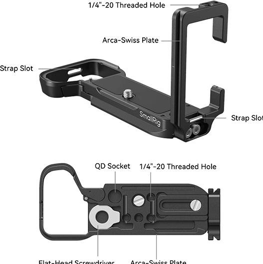 Actual product image SmallRig L-Bracket for Sony Alpha 7C II / Alpha 7CR