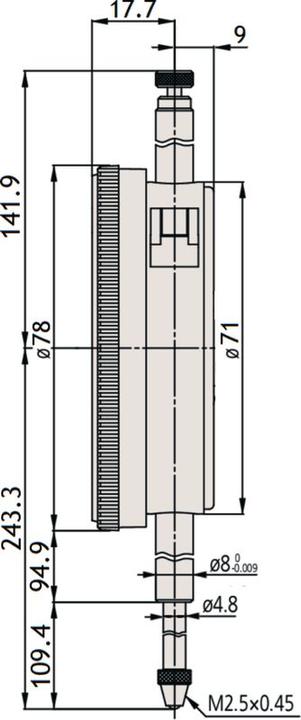 Productafbeelding Mitutoyo Messuhr 0-100 3062AB-19