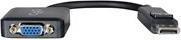 Actual product image C2G 8in DisplayPort™ Male to VGA Female Passive Adapter / Converter - Black (VGA, 20.32 cm)