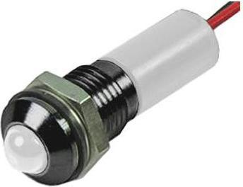 Image du produit RS PRO Lampe témoin LED pour tableau de commande Vert rouge 24V dc, montage Ø 6mm, conducteur