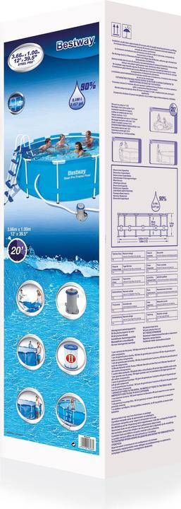 Actual product image Bestway Steel Pro Max twin pool set rond 366 x 100 cm (366 x 100 cm)